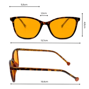 Okulary blokujące niebieskie światło Cat Style Orange